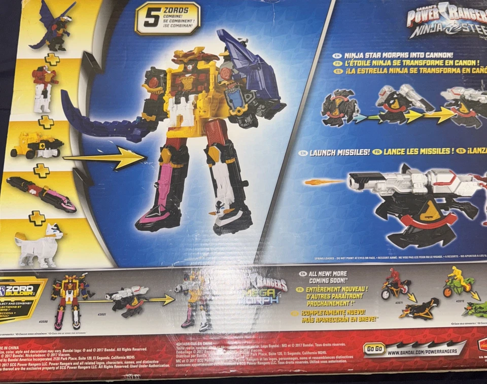 Sabaan’s Power Rangers Ninja Steel Megazord And Cannon Toys R Us Exclusivo Foto 3 de 4
