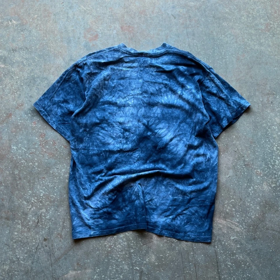 Camiseta De Colección Años 90 Tennessee River Dorada Para Hombres Tie Dye Nativo Americano Jefe Luna XL Foto 4 de 4