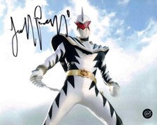 Jeffrey Parazzo Autographed 8x10 Photo as White Dino Ranger on Power Rangers