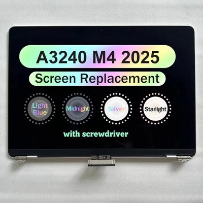Full Top Screen Assembly for MacBook Air A3240 M4 2025 LCD Display
