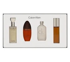 CALVIN KLEIN for Women 4 pcs Mini Set ETERNITY OBSESSION CK ONE ESCAPE 0.5 oz