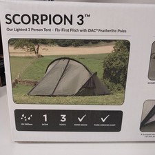 Snugpak Scorpion 3 Tent FLY- FIRST Pitch 3 Person Lightweight NEW IN BOX