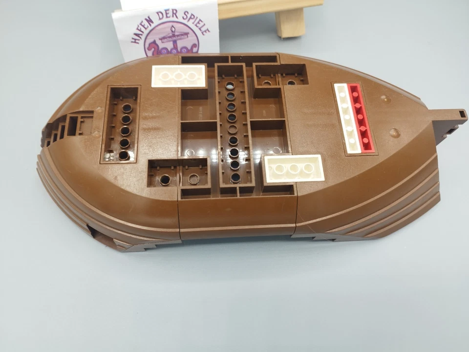 LEGO Piraten Schiff Boot Braun 3-teilig Rumpf Bug Mittelteil 2 - Bild 3 von 4