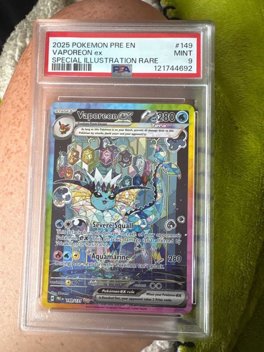 Vaporeon ex 149/131 Sv: Prismatic Evolutions Holo for sale