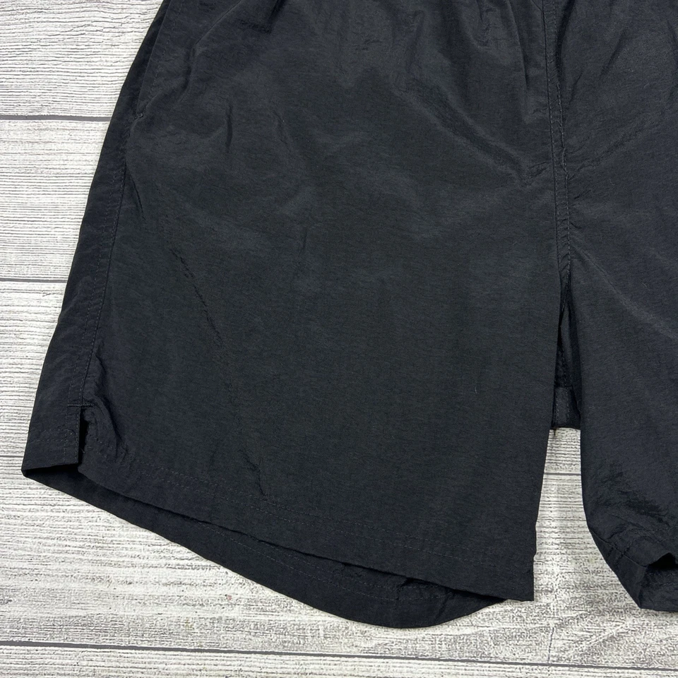 Vintage Champion 90's Shorts Swim Trunks Men's Size Large Black Spellout Logo - Image 3 of 4