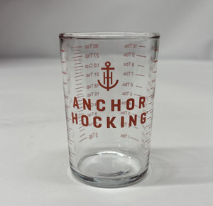 ANCHOR HOCKING 5 oz. Graduated MEASURING GLASS Tempered Jigger Shot MultiTool