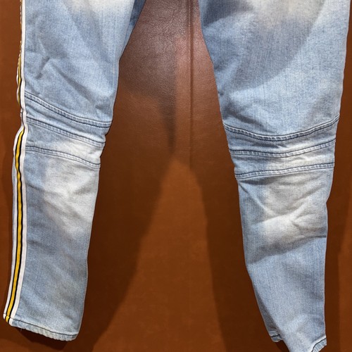 Focus Jeans Mens 34X32 Blue Straight Distressed Light Wash Denim Mid Rise Adult - Picture 8 of 8