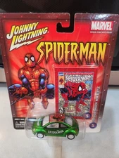 Johnny Lightning Marvel Spider-Man 2001 Volkswagen New Beetle White Lightning
