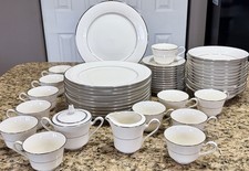 Noritake Ivory China Sorrento 7565 UNUSED 51pc Dinner Set Excellent Condition