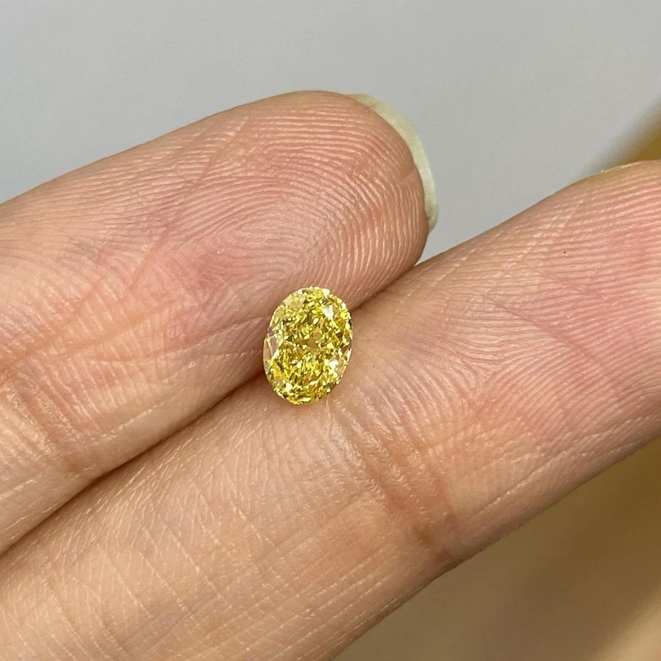 1.0 Carat Oval Cut Lab Grown Diamond Loss Stone For Customize Pendant For Her - Image 3 of 4