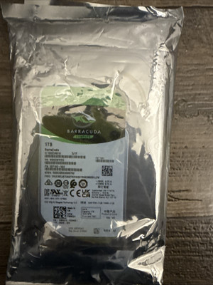 Seagate BarraCuda ST1000DM010 1TB SATA3 3.5'' HDD. Actual Photo.