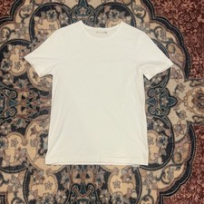 Merz B Schwanen 215 White Loopwheel T Shirt Size 5 M Made in Germany Organic