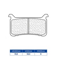 Set BeläGe Bremse Cl Brakes 1252C60 Honda 600 Cbr Rr Abs 24/25