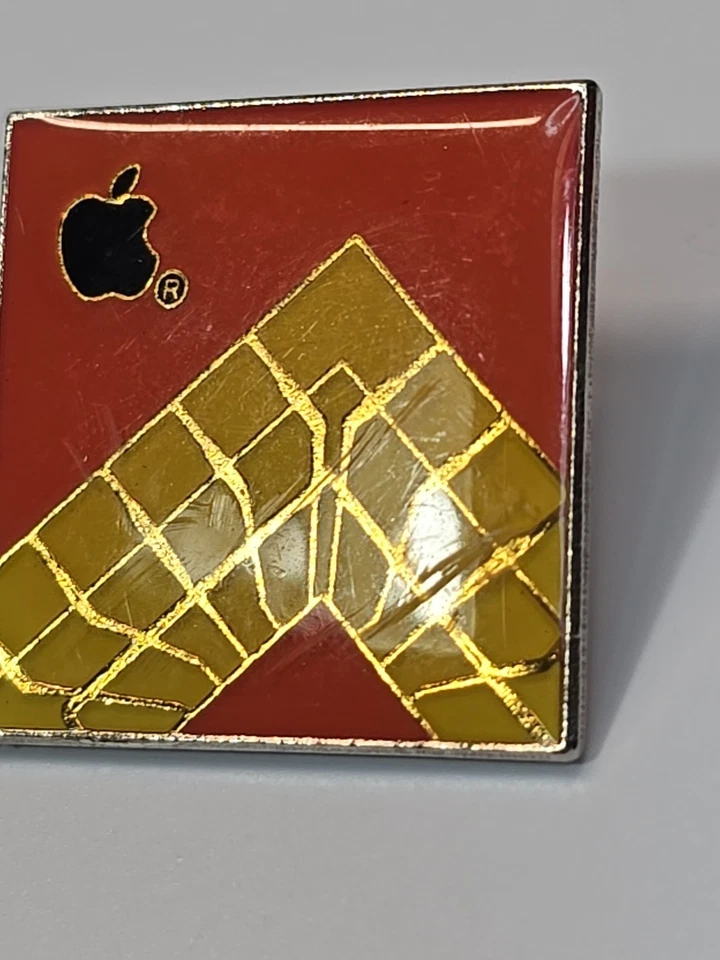 Apple Computer Engineering Department Employee Lapel Pin SCRATCHED SEE PHOTOS  - Image 3 of 4