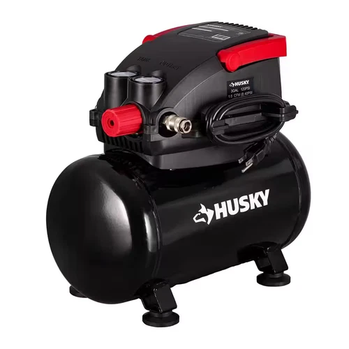 3 Gal. 120 PSI Portable Electric Oil-Free Light Duty Hotdog Air Compressor with