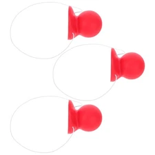 3 Pcs Red Rubber Clown Nose Honking Nose for Masquerade Halloween Costume