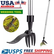 Weeder Puller Stand Up Weed Tool with Handle Garden Outdoor Root Remover Killer