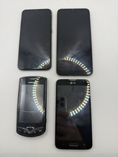 Lot of 4 Samsung LG TCL Cell Phones Smartphones Untested For Parts Repair