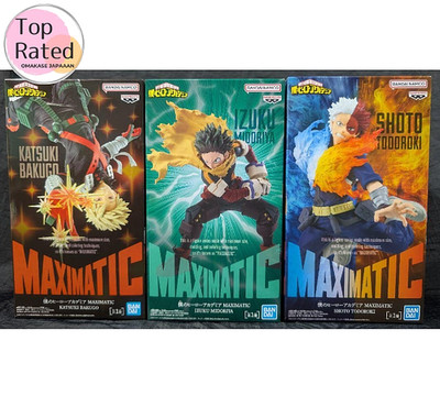 My Hero Academia MAXIMATIC Figure Midoriya Bakugo Todoroki 3 Set