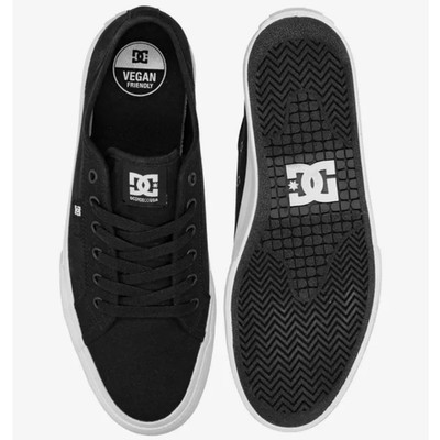 DC Shoes Manual Canvas Herren Damen Sneaker Schwarz Weiß Skateschuhe Gr. 44
