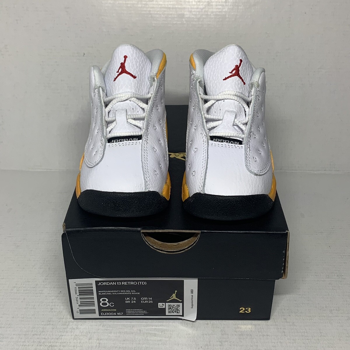 Air Jordan 13 Retro 11.5 White Univesity Red De Sol BNIB Air Jordan 13  main image 2
