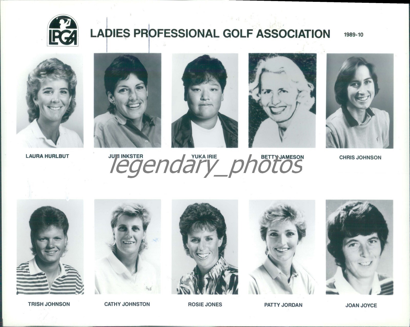 1989 Portraits of Ladies PGA Contestants Original News Service Photo eBay