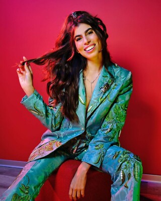 Iris Apfel x H&M HM Jacquard-Weave Appliquéd Blazer Turquoise