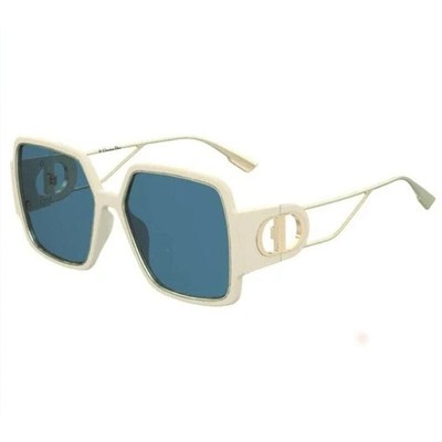 Dior Large Ivory Sungasses w/ Gold Details & Blue Lenses, “30 Montaigne 2” Buy Christian Dior Sunglasses 30Montaigne Bu 40034U 12B0 61  main image 3