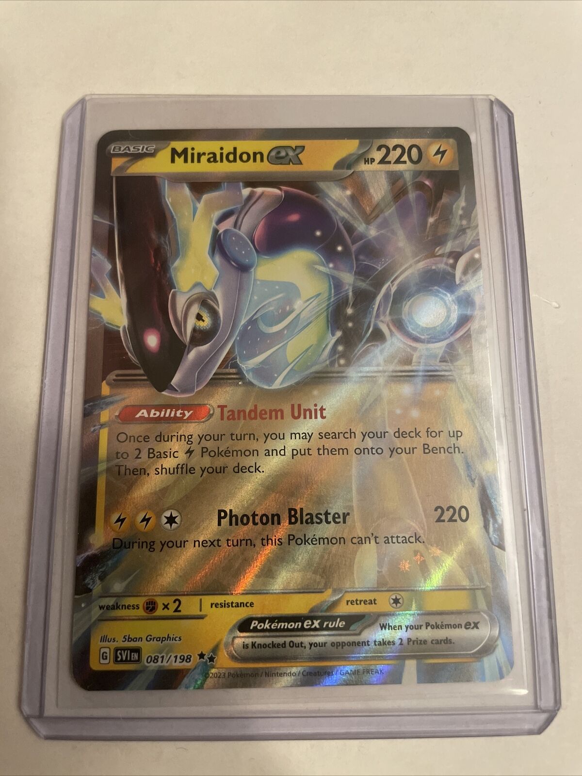 Miraidon EX - Scarlet & Violet - SVIen Pokémon card 81/198