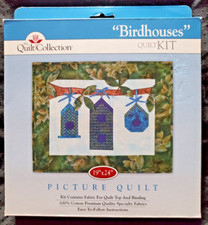 Quilt Collection "Birdhouses" Picture Quilt Kit Size 19" x 24"