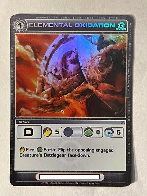 Chaotic 42/100 Elemental Oxidation Super Rare Holo Foil Attack Card