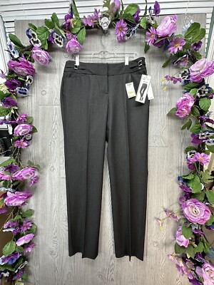 Sharagano Women s Pants Size 8 Black NEW With Tags Stein Mart Slim Leg Career