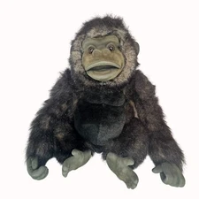Vintage Hosung Little Monkey Lost Realistic Animated Plush Gorilla Ape 15-Inches