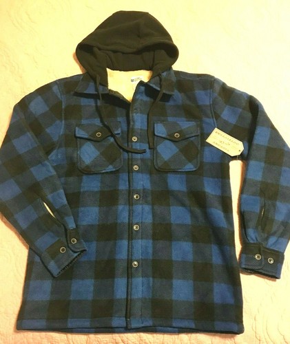 Blue Buffalo Plaid Fleece Jacket Size 