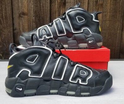 Size 13 - Nike Air More Uptempo (2006) Black White | eBay