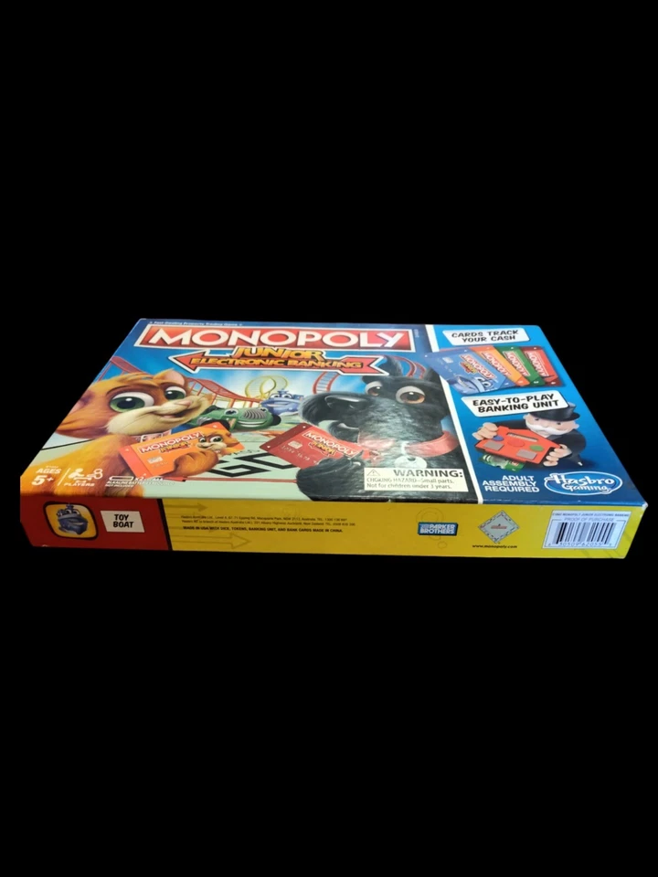 Hasbro Monopoly Junior Electronic Banking usa cartão bancário por dinheiro! *Inspecionado - Imagem 3 de 4