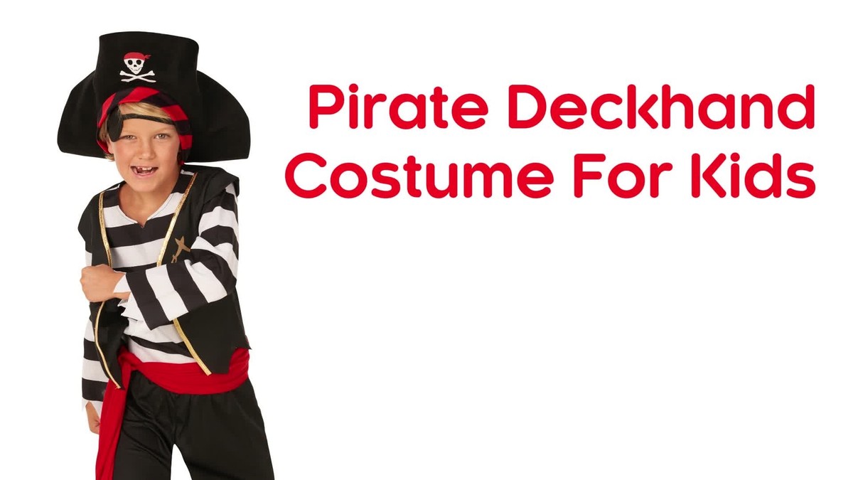 Piraten-Kostüm Für Jungen – Deckhand Shipmate Outfit Für Kinder Von 3–8 Jahren, Ideal Für Mottopartys & Verkleidung