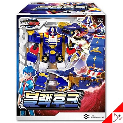 METAL CARDBOT 4-Type New Transformer Robot Set-BLACK HOOK CRUSH