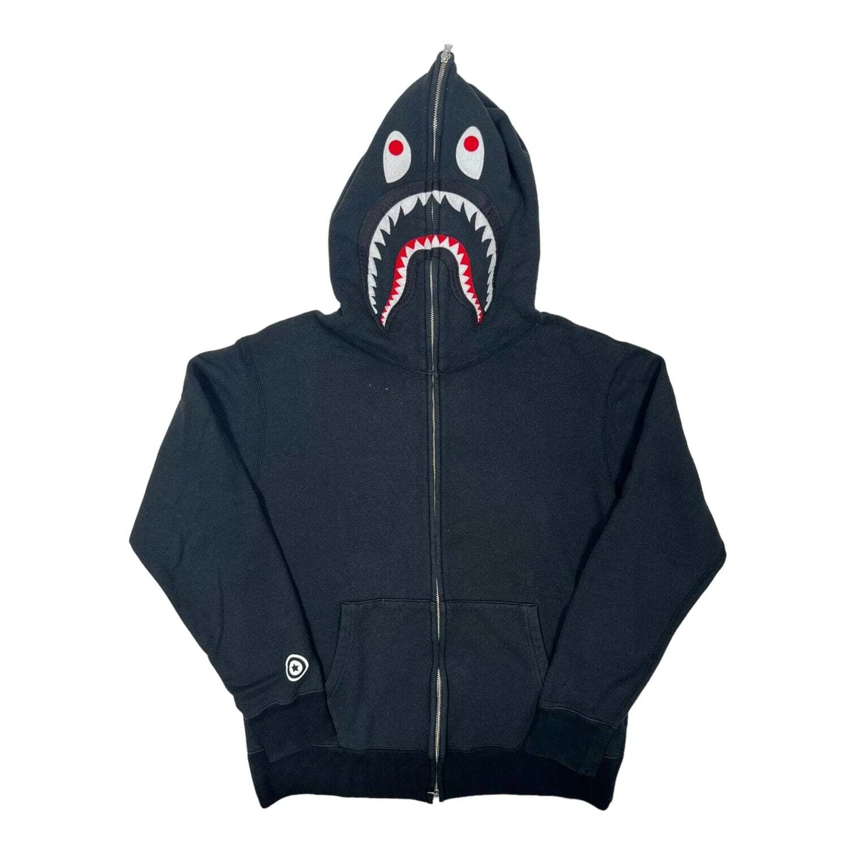 若者の大愛商品 【XL】bape fullzip ponr shark shoulder パーカー