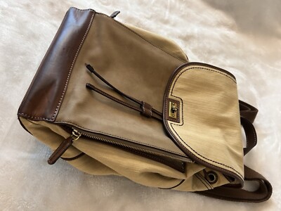 Vintage fossil bookbag Fossil Canvas Backpack Vintage | eBay main image 2