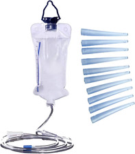 Reusable Enema Kit Colon Douche Bag, MTSXDYT 1200Ml Enema Bag Kit for Colon Clea