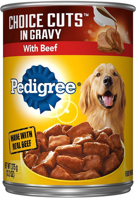 CHOICE CUTS in GRAVY Adult Canned Soft Wet Dog Food with Beef, 13.2 Oz