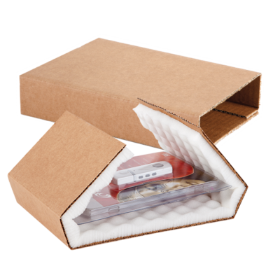 Confezione Bomboniere 50 Scatole Di Cartone Ondulato Bianco 5x3x2 Pollici - Con Patta A Incastro, Per Spedizioni E Immagazzinamento 50 Scatole Patta Ondulata 5x3x2 Pollici Spedizione Gratuita - Foto 7