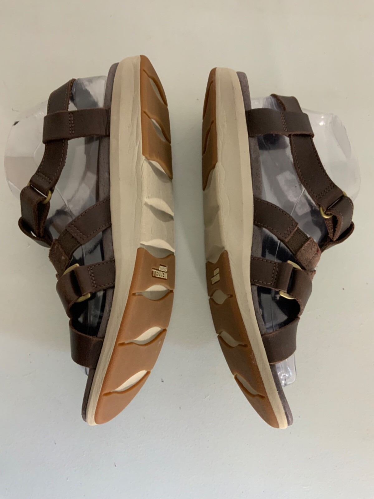 Sandali Merrell donna cinturino shaw US 9 marrone staffa scarpe in pelle