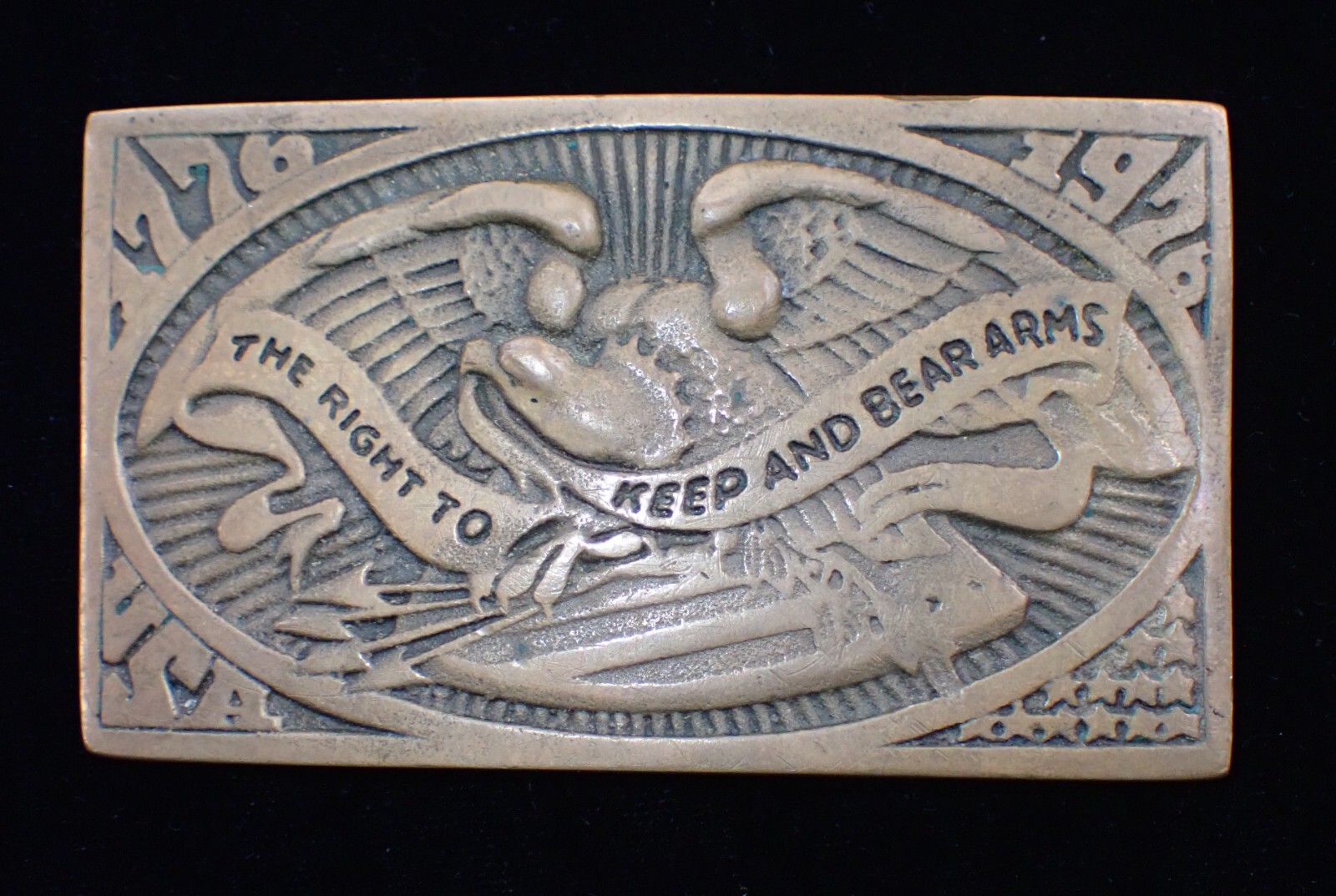 17761976 THE RIGHT TO KEEP AND BEAR ARMS BELT BUCKLE… Gem