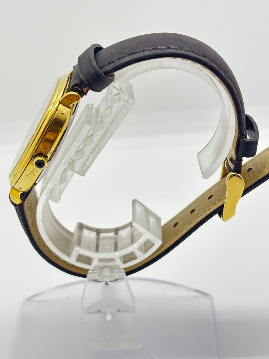 Read] Longines 744.4381 Gold Square Quartz Men's Watch Used