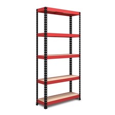 RB BOSS FastLok Garage Shelving Unit 5 Tier Boltless Racking Storage 180x90x40cm