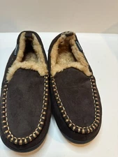 Mens Vonmay Brown Fluffy Slippers Size 8 