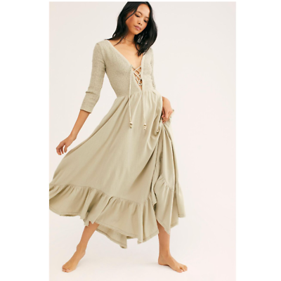 Perfect Solution Maxi Dress by free-est at Free People in Tan, Size: Xs