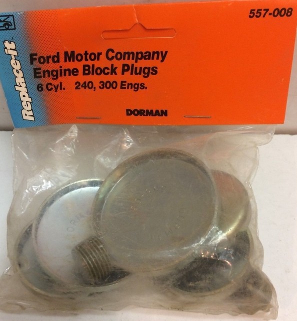 Ford 6 Cyl Engine Freeze Plug Drain Set 240, 300 eBay